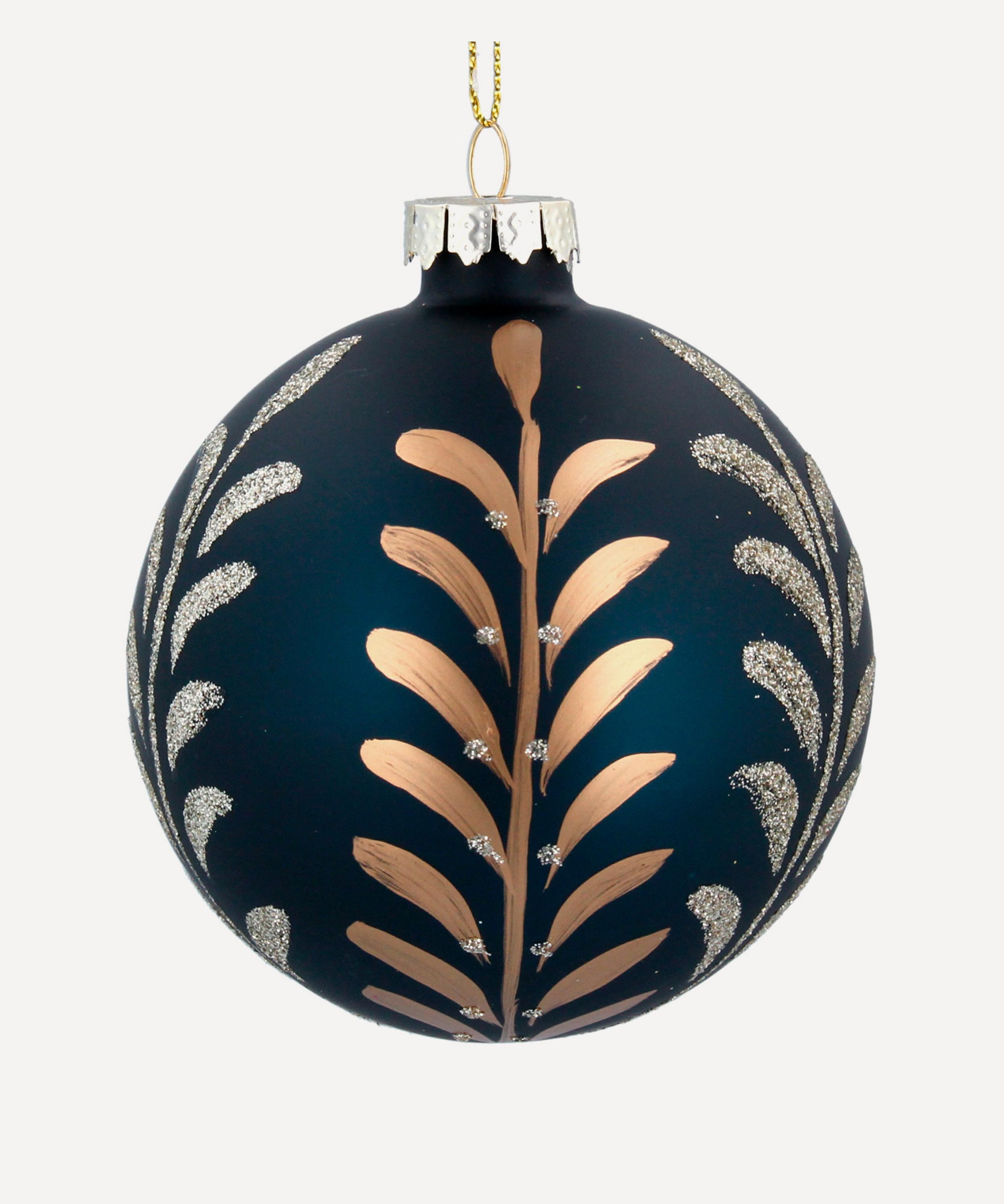 Christmas - Glass Gold Leaf Bauble image number 0
