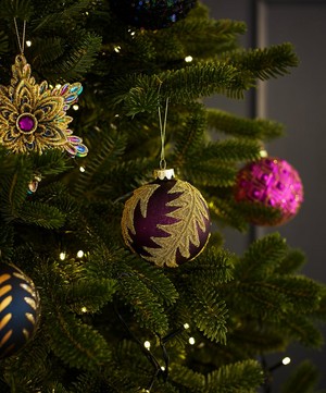 Christmas - Gold Tree Glitter Bauble image number 1