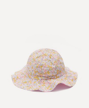 Liberty - Wiltshire Bud & Neon Betsy Tana Lawn™ Cotton Sun Hat 6-18 Months image number 1