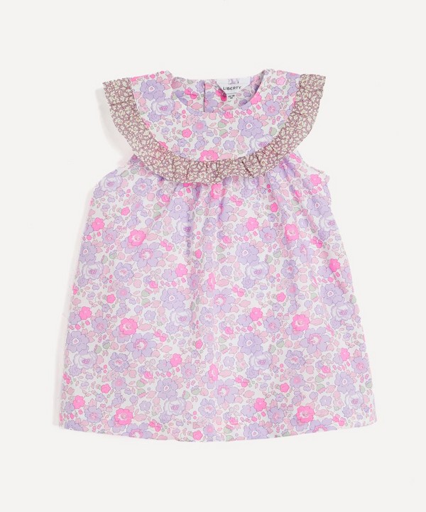 Liberty - Neon Betsy & Feather Fields Tana Lawn™ Cotton Yoke Dress 3-24 Months image number null