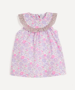 Liberty - Neon Betsy & Feather Fields Tana Lawn™ Cotton Yoke Dress 3-24 Months image number 0