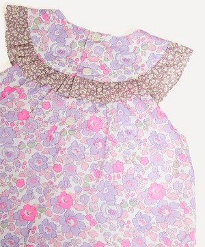 Liberty - Neon Betsy & Feather Fields Tana Lawn™ Cotton Yoke Dress 3-24 Months image number 3