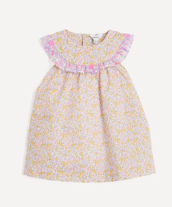Liberty - Wiltshire Bud & Neon Betsy Tana Lawn™ Cotton Yoke Dress 3-24 Months image number null