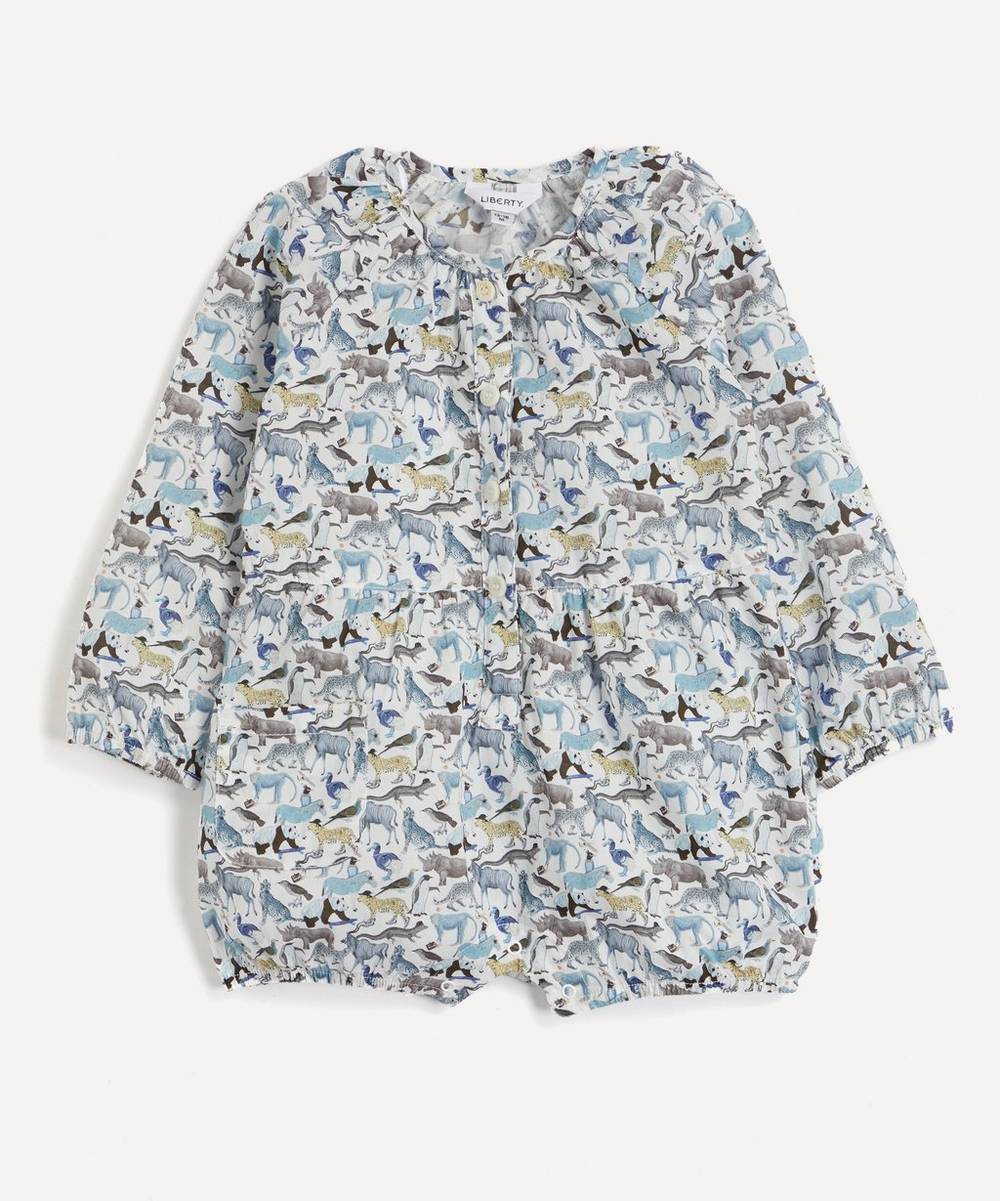 Liberty - Quey 2 Tana Lawn™ Cotton Button-Up Romper 3-24 Months