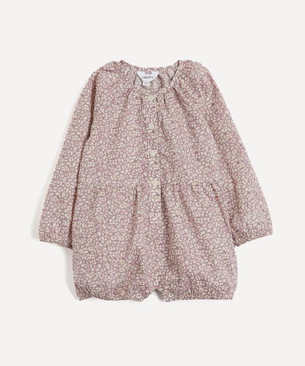 Liberty - Feather Fields Tana Lawn™ Cotton Button-Up Romper 3-24 Months