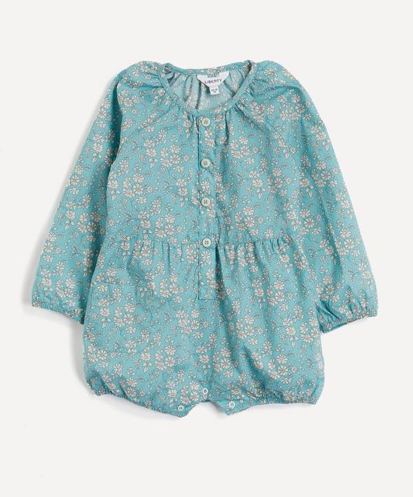 Liberty - Capel Tana Lawn™ Cotton Button-Up Romper 3-24 Months image number 0