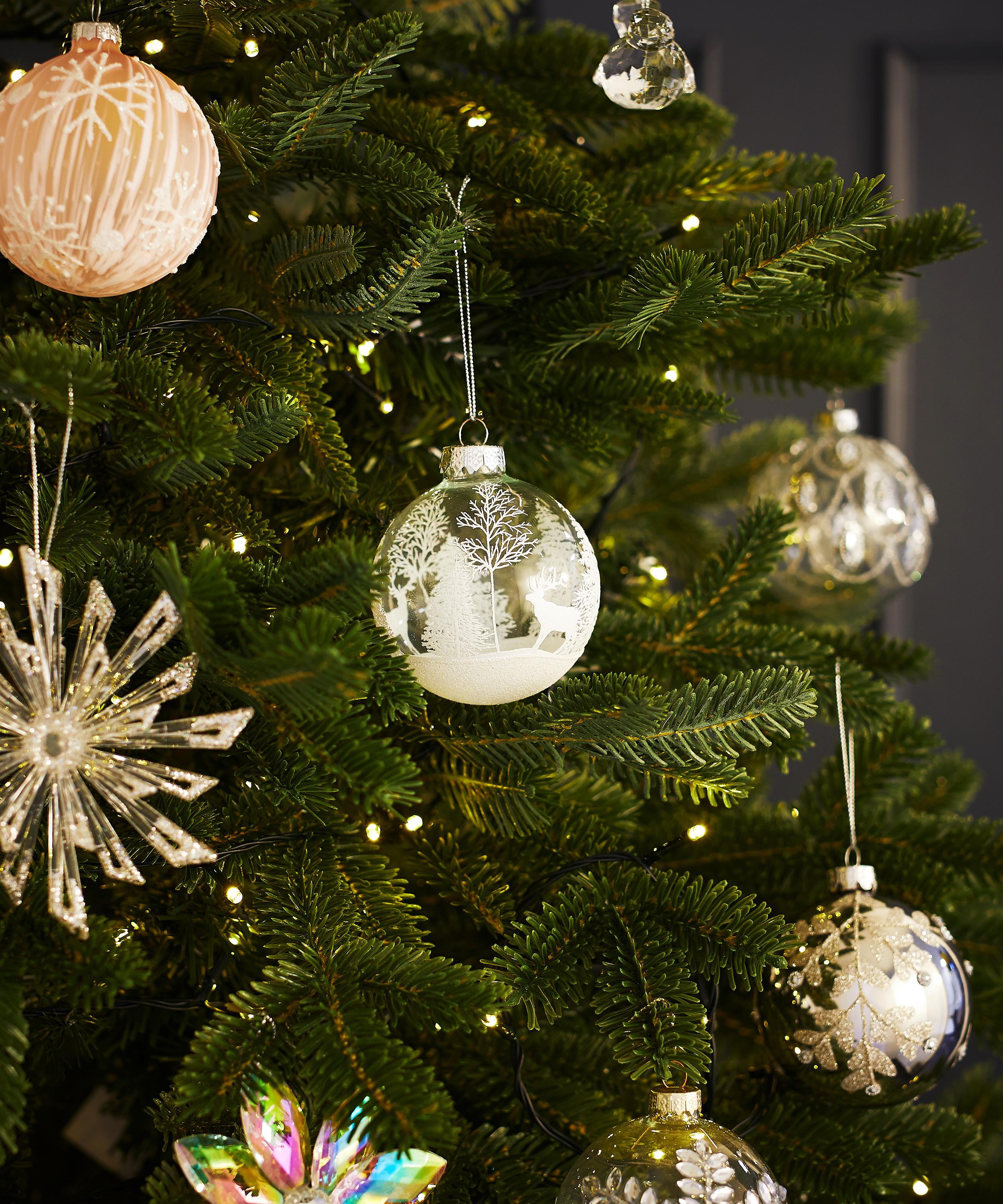 Christmas - Glass Stag Bauble image number 1