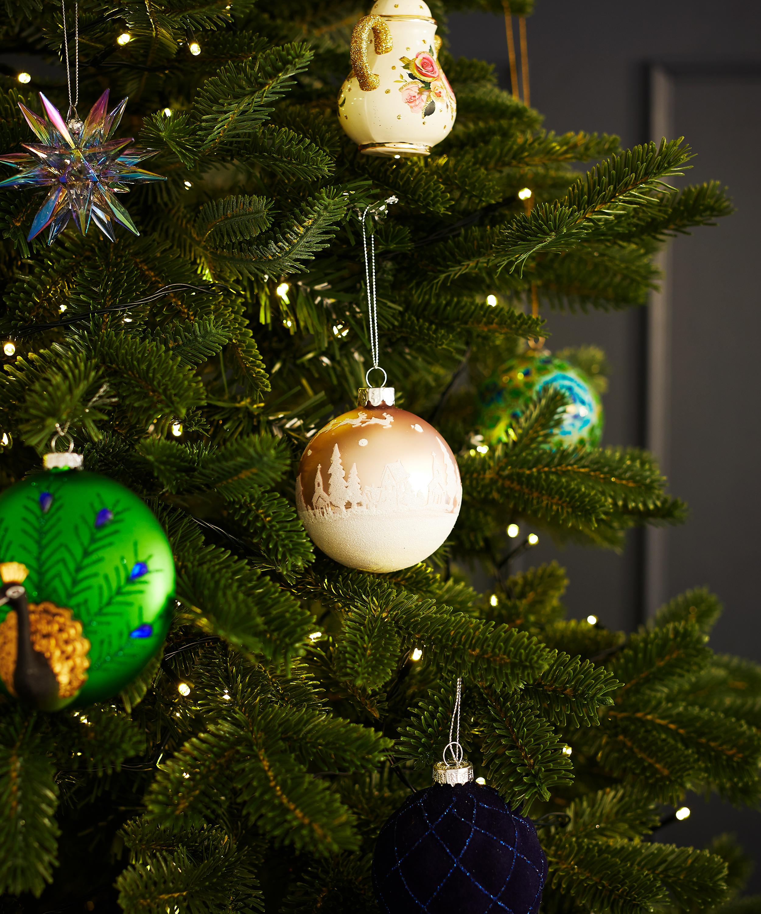 Christmas - Glass Glitter Snow Bauble image number 1