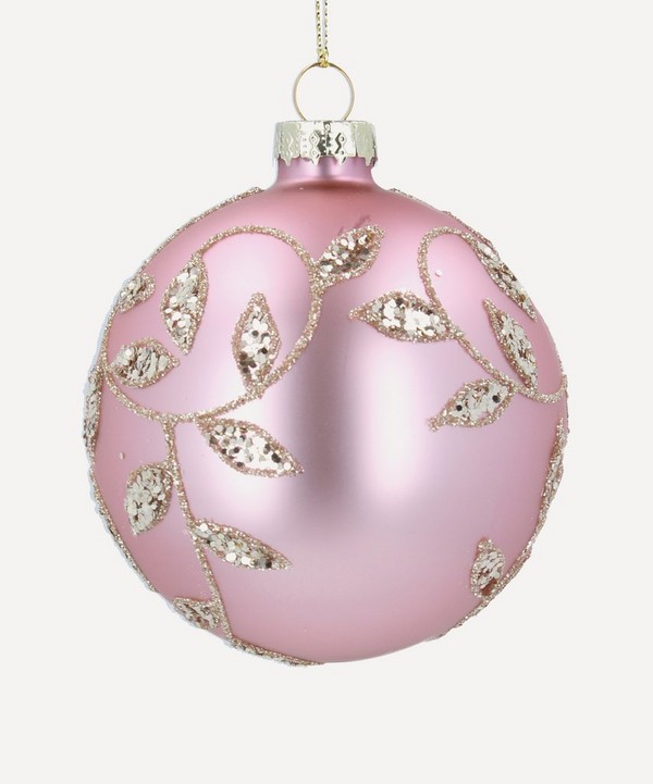 Christmas - Glass Leaf Bauble image number null