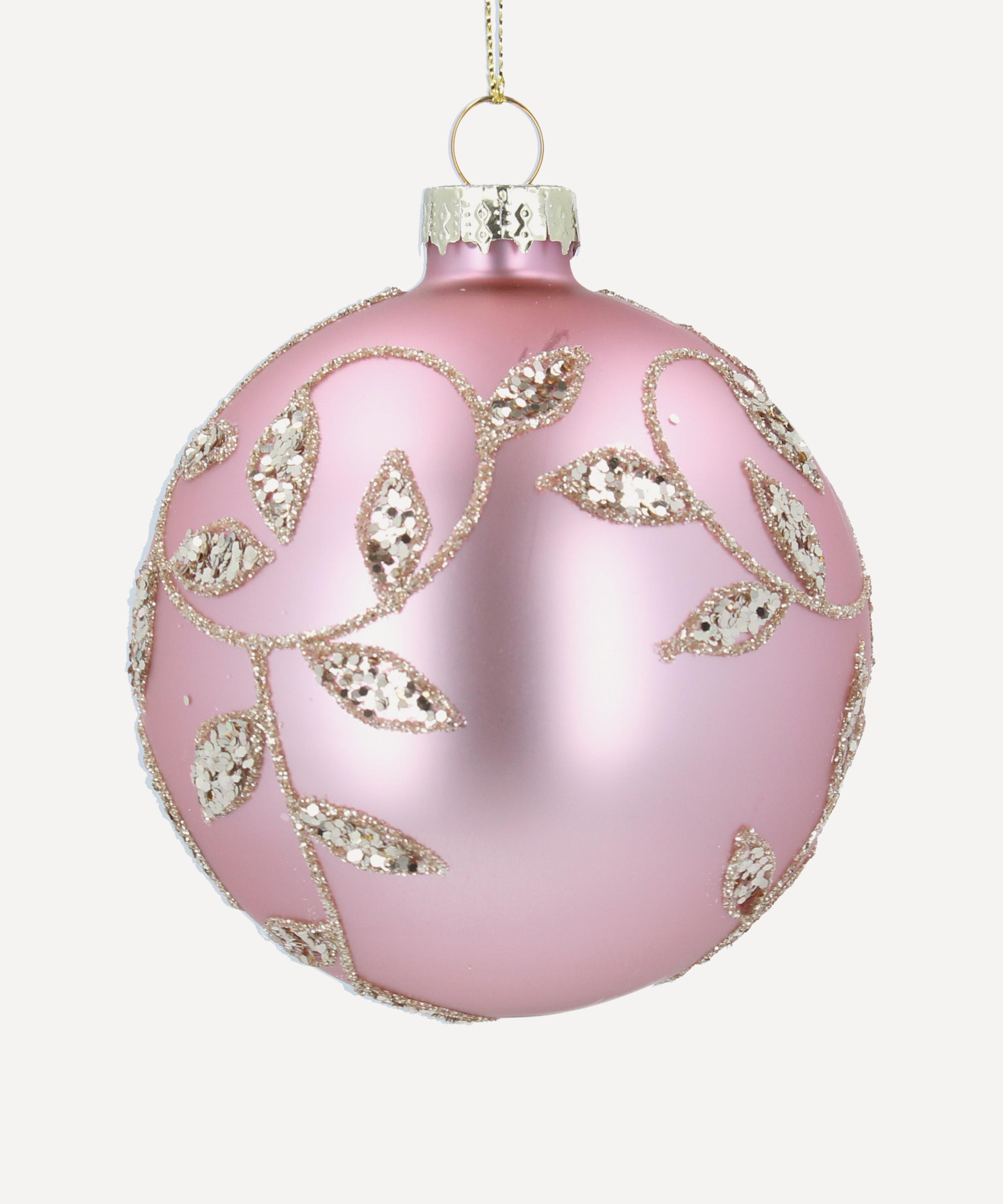 Christmas - Glass Leaf Bauble image number 0