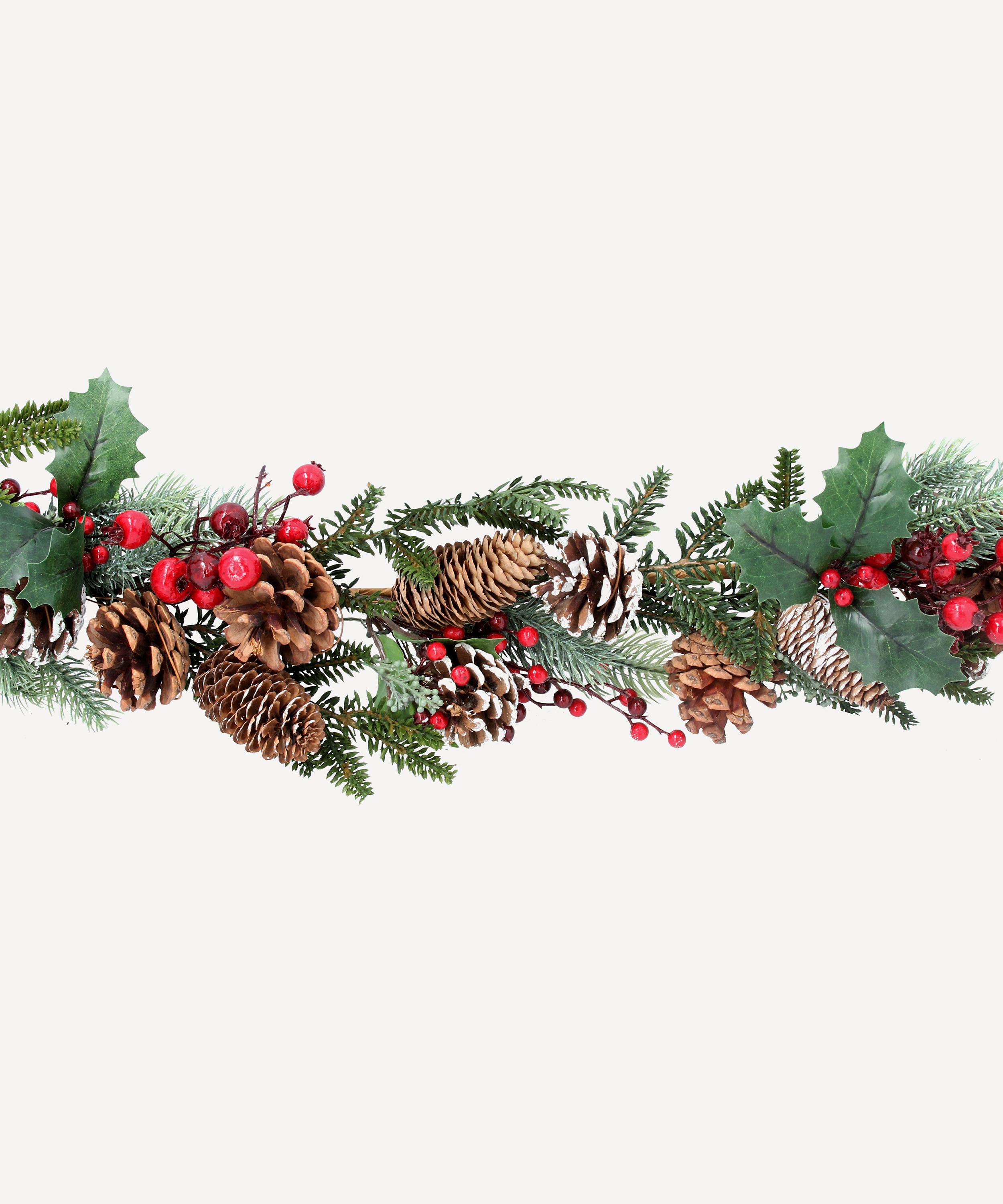 Christmas - Snowy Fir Cone Garland image number 0