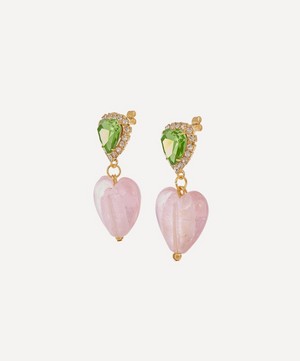Mayol - Gold-Plated Darling Nikki Crystal and Murano Glass Drop Earrings image number 1