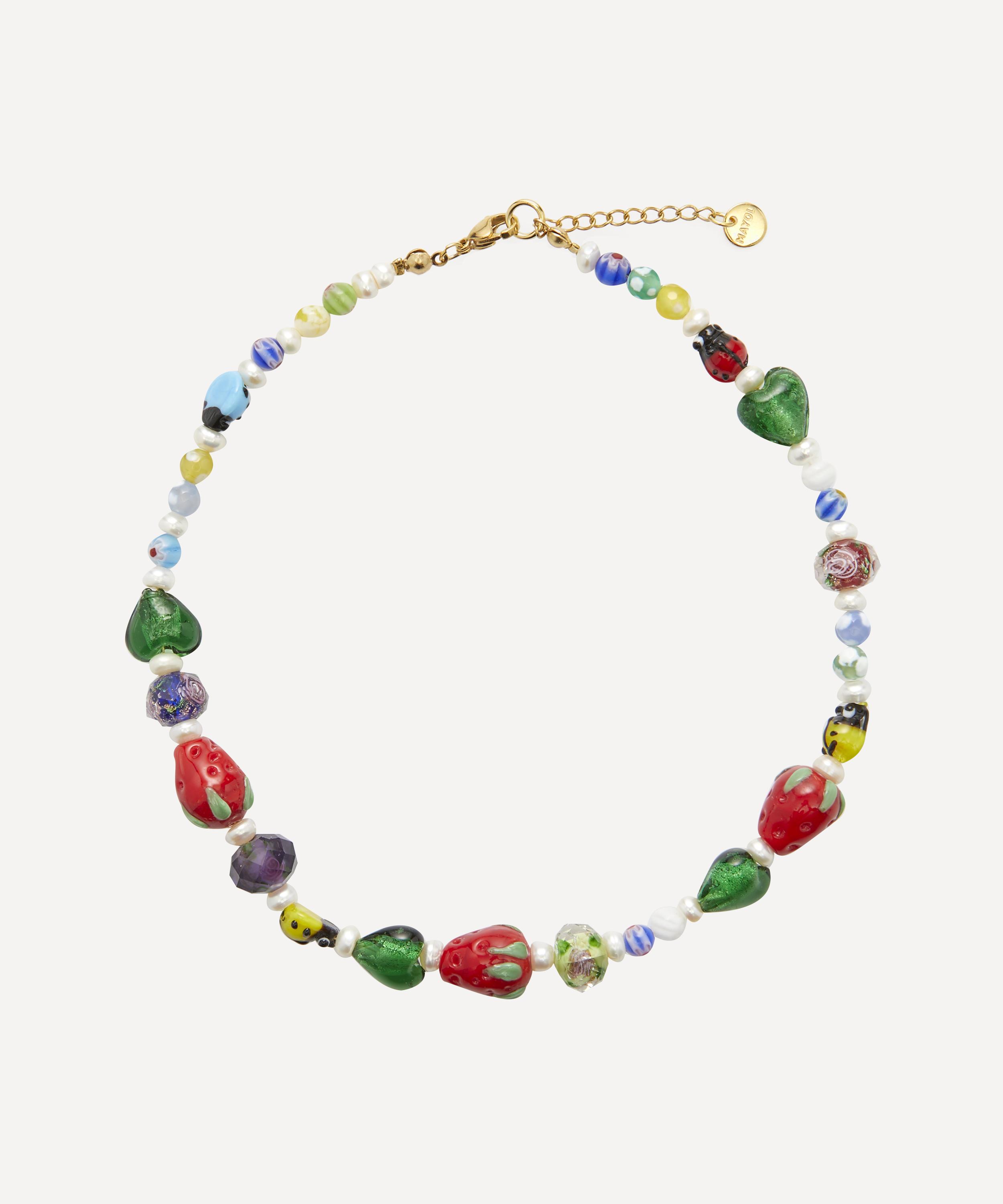 Mayol - Gold Plated Gadda Da Vida Beaded Choker Necklace image number 0