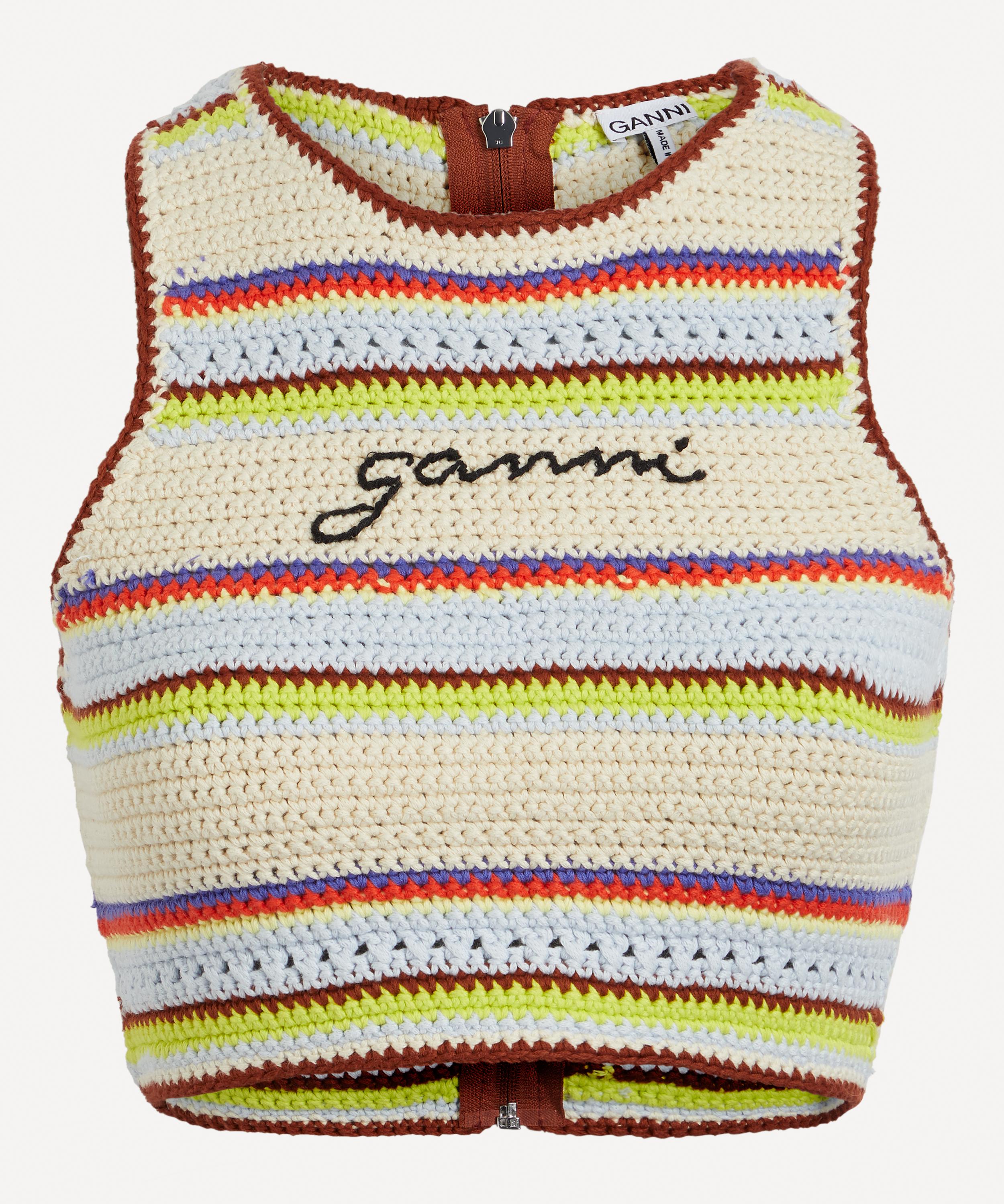 ganni crochet bikini