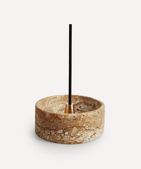Soho Home - Leather & Oud Trento French Gold Marble Incense Holder image number 0