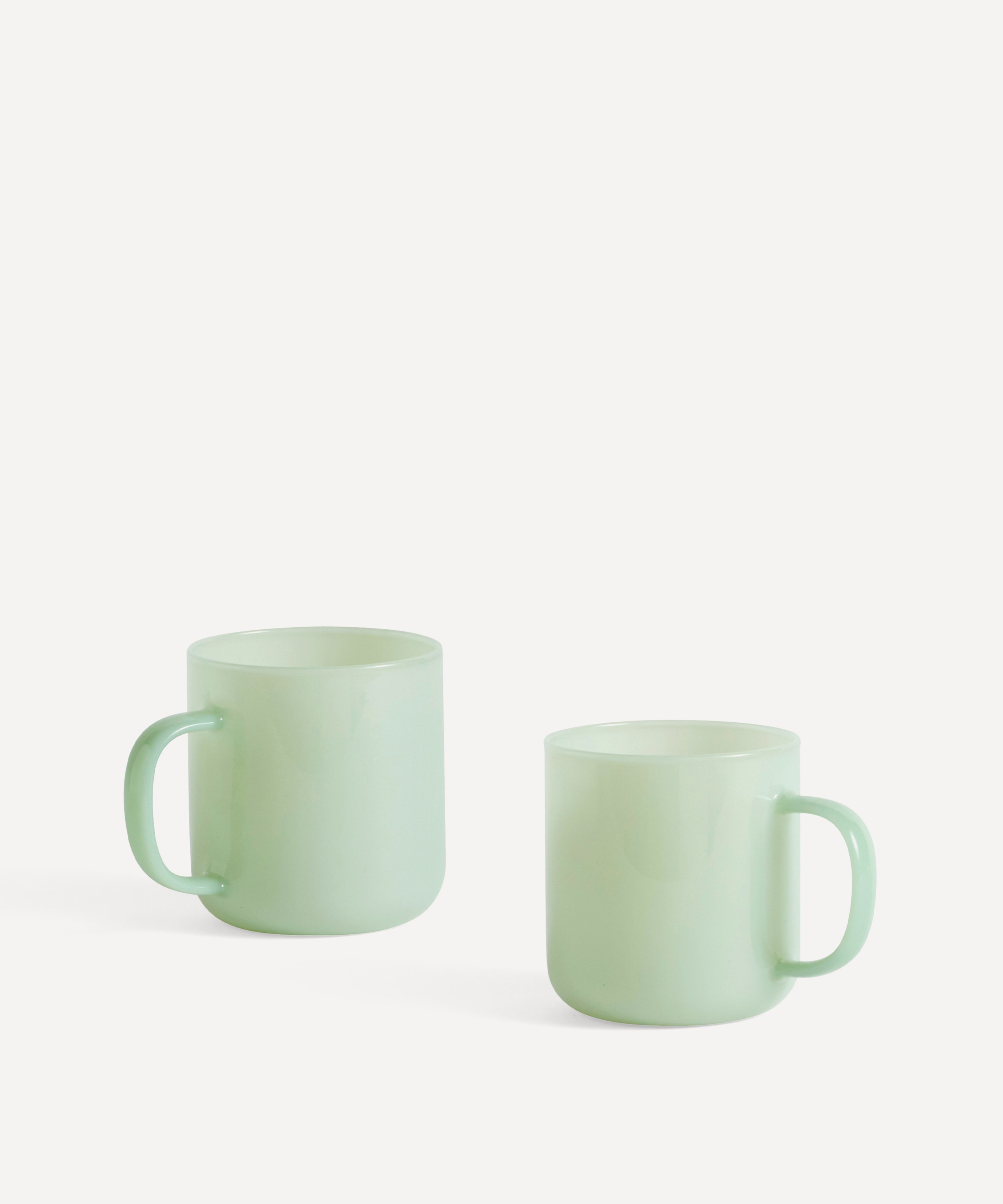 Hay - Borosilicate Light Green Glass Mugs Set of Two