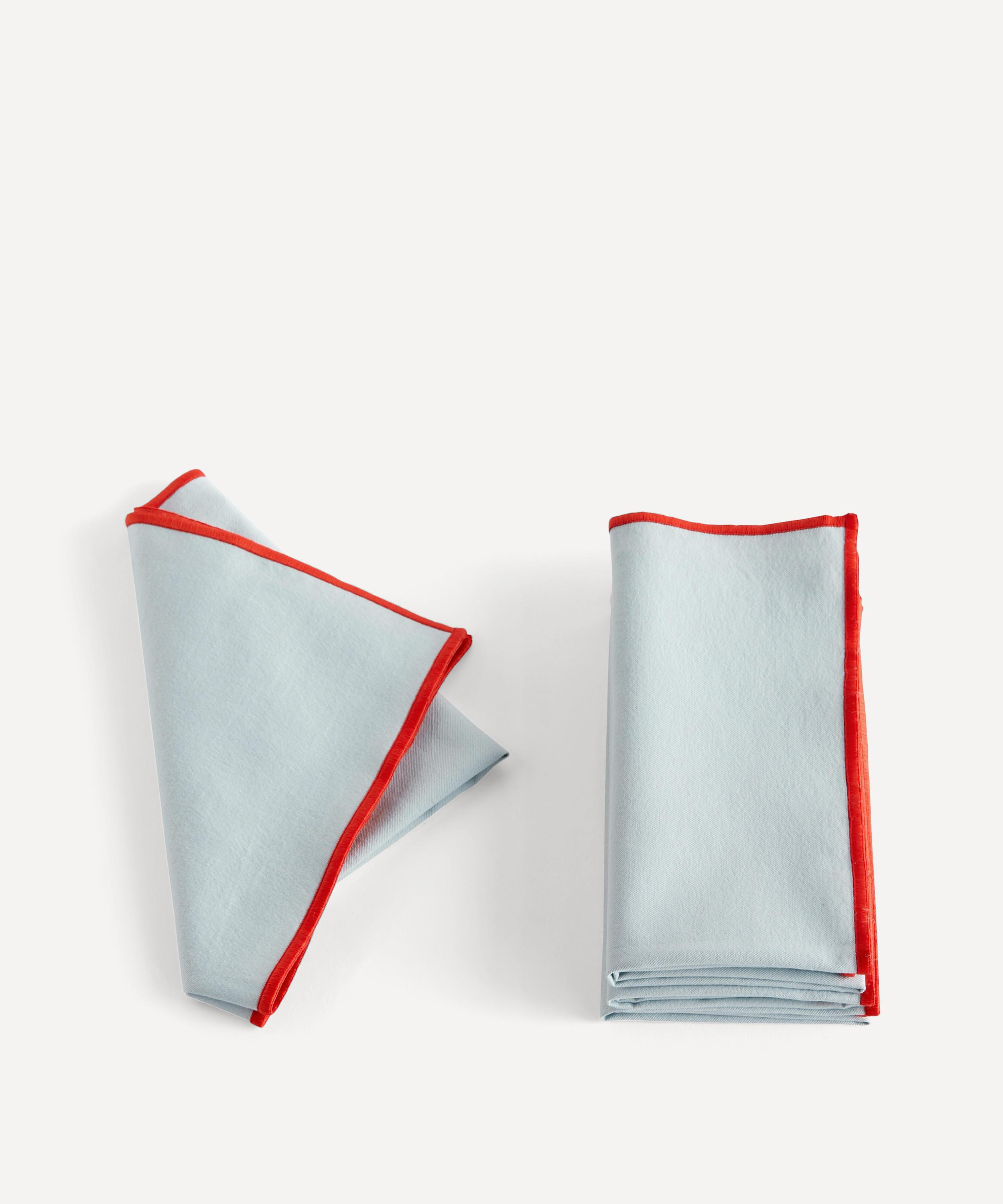 Hay - Outline Light Blue Napkins Set of Four image number 0