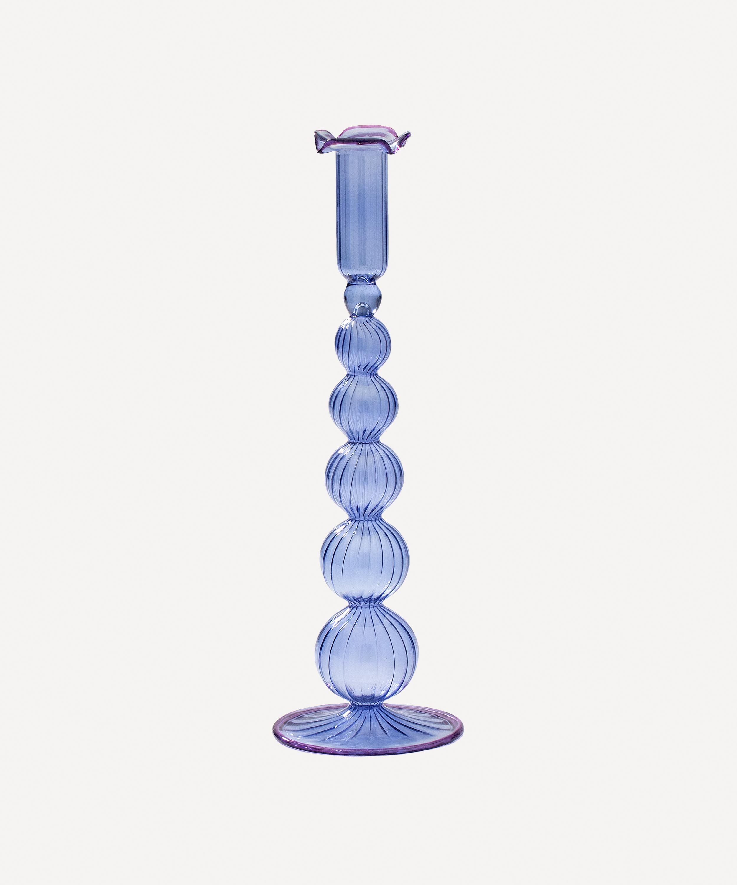 Anna + Nina - Piped Glass Candle Holder image number 0