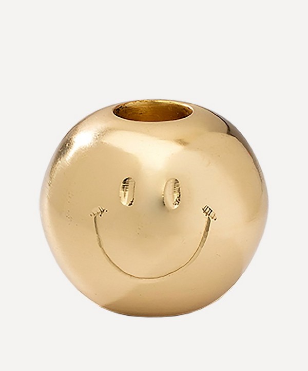 Anna + Nina - Smiley Brass Candle Holder image number null