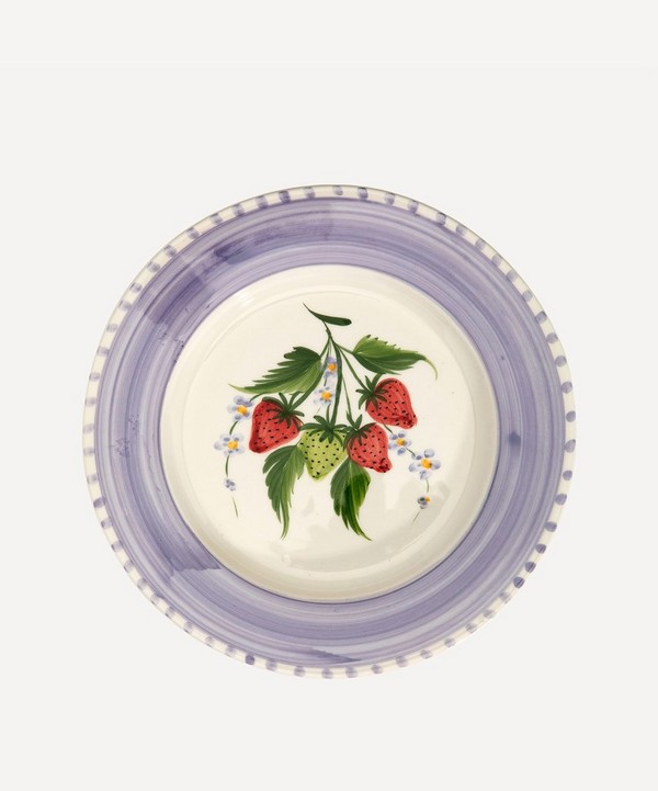 Anna + Nina - Strawberry Fields Ceramic Plate image number null