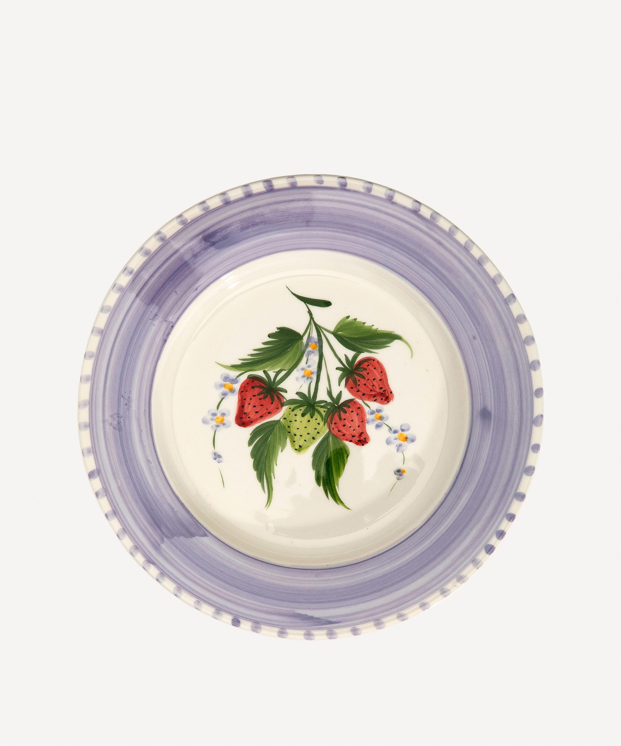 Anna + Nina - Strawberry Fields Ceramic Plate image number 0