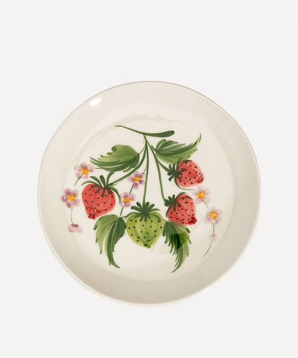 Anna + Nina - Strawberry Fields Small Ceramic Plate image number 0