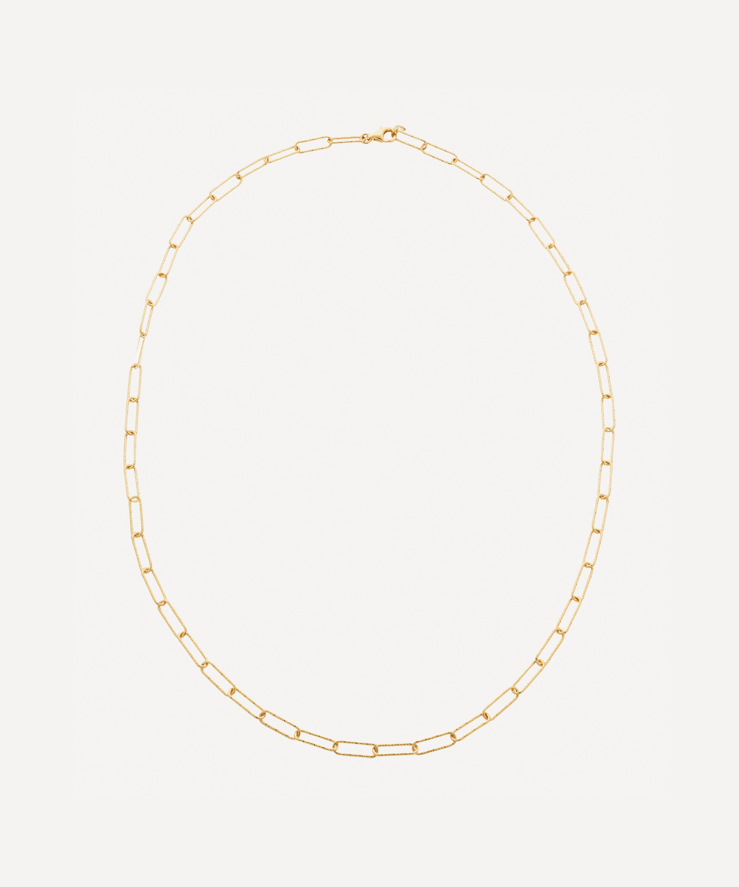 Monica Vinader - 18ct Gold Plated Vermeil Silver 24" Alta Textured Chain Necklace image number 0