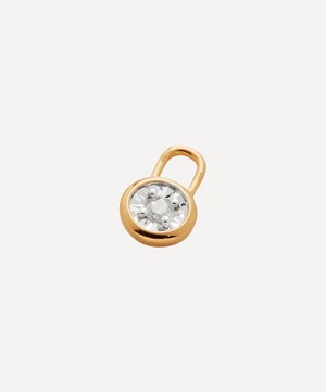 Monica Vinader - 18ct Gold Plated Vermeil Silver Diamond Essential Ear Charm image number 0