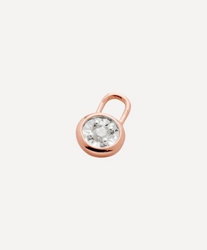 Monica Vinader - 18ct Rose Gold Plated Vermeil Silver Diamond Essential Ear Charm image number 0
