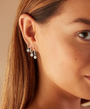 Monica Vinader - Silver Diamond Essential Ear Charm image number 1