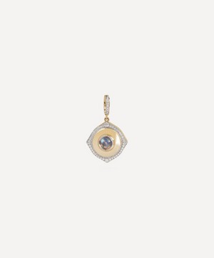 Annoushka - 18ct Gold Lovelocket Moonstone and Diamond June Birthstone Charm image number 0