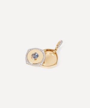 Annoushka - 18ct Gold Lovelocket Moonstone and Diamond June Birthstone Charm image number 2