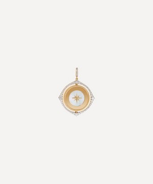 Annoushka - 18ct Gold Mythology Diamond Spinning Compass Charm image number 4