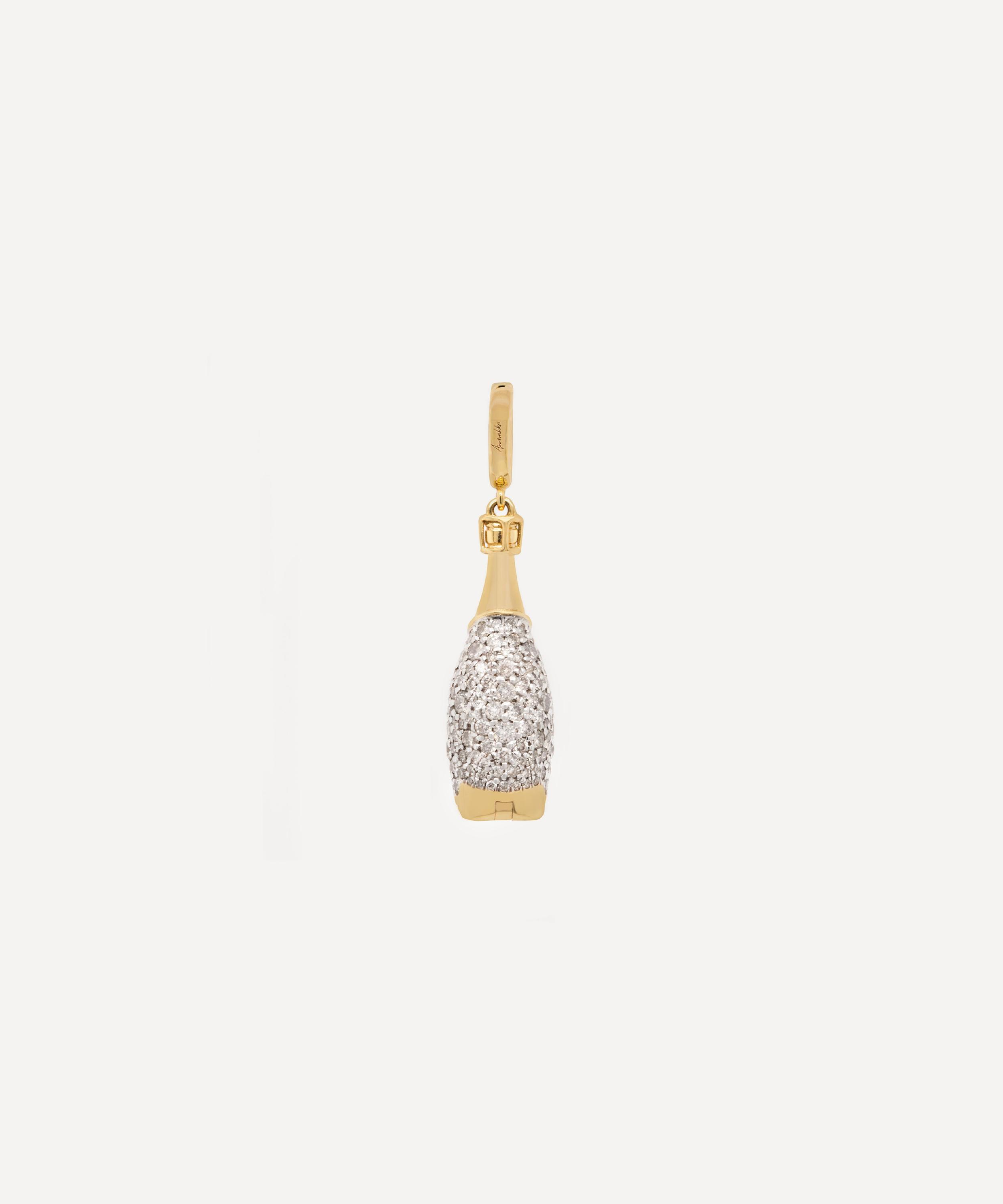 Annoushka - 18ct Gold Mythology Diamond Champagne Bottle Locket Charm image number 2