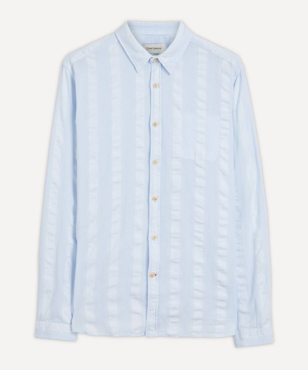 Oliver Spencer - New York Special Yardley Blue Striped Shirt