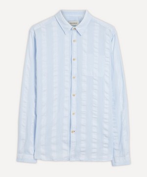 Oliver Spencer - New York Special Yardley Blue Striped Shirt image number 0
