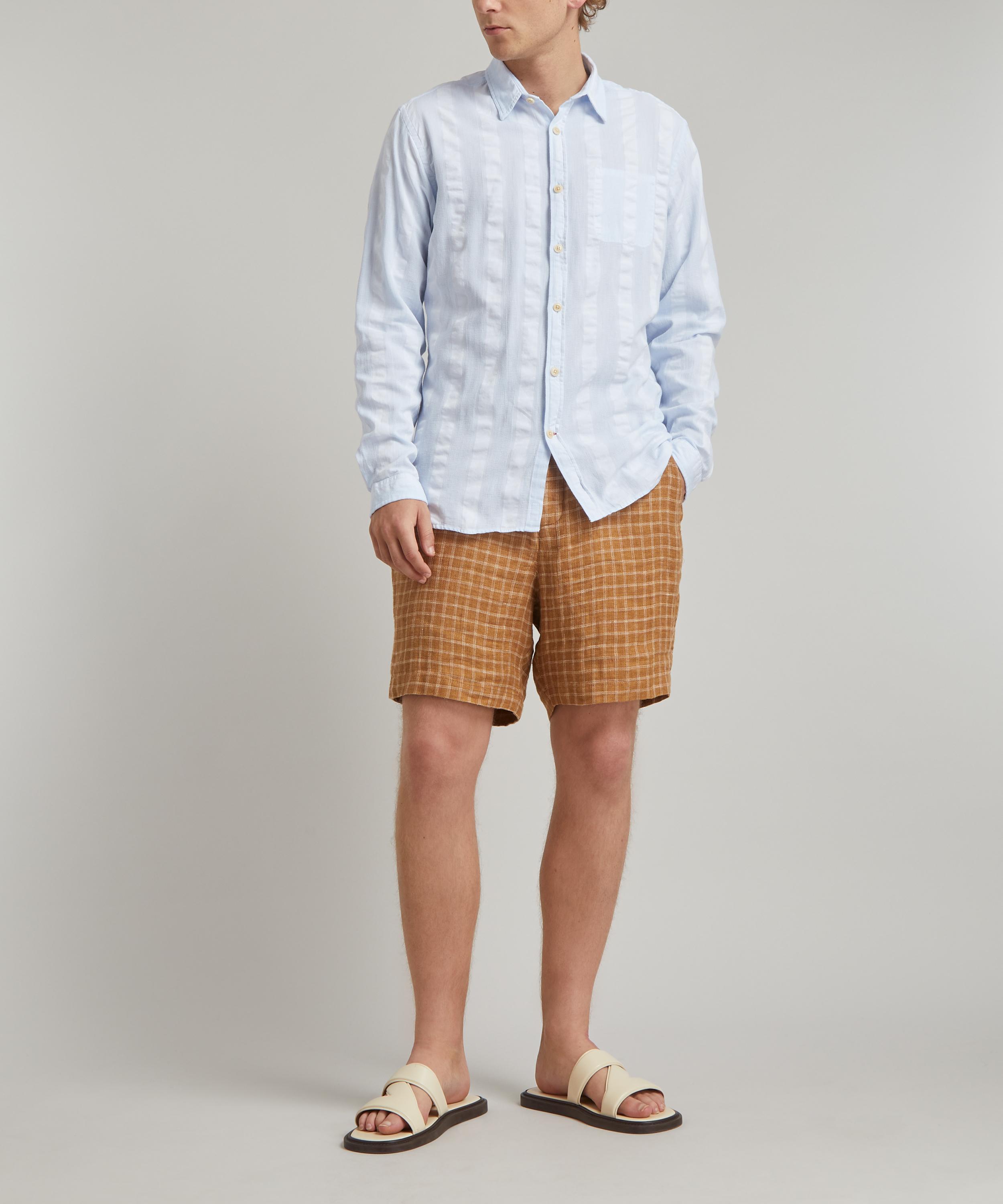 Oliver Spencer - New York Special Yardley Blue Striped Shirt image number 1