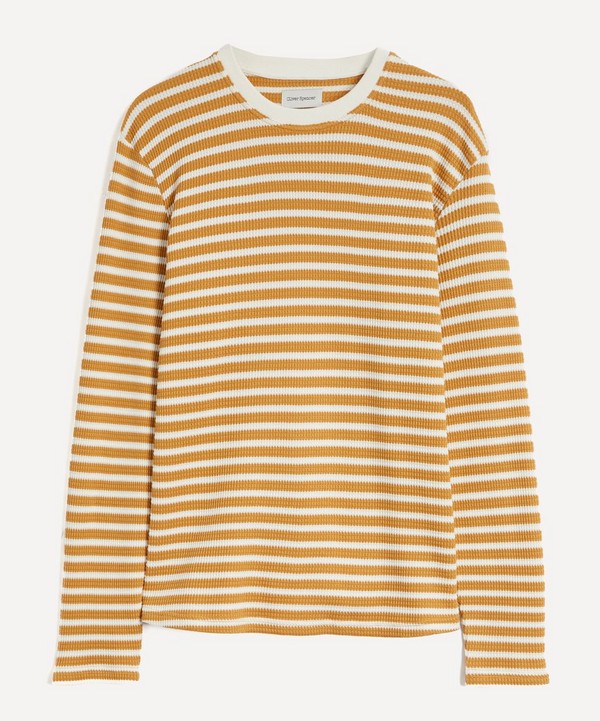 Oliver Spencer - Waffle Striped T-Shirt image number null
