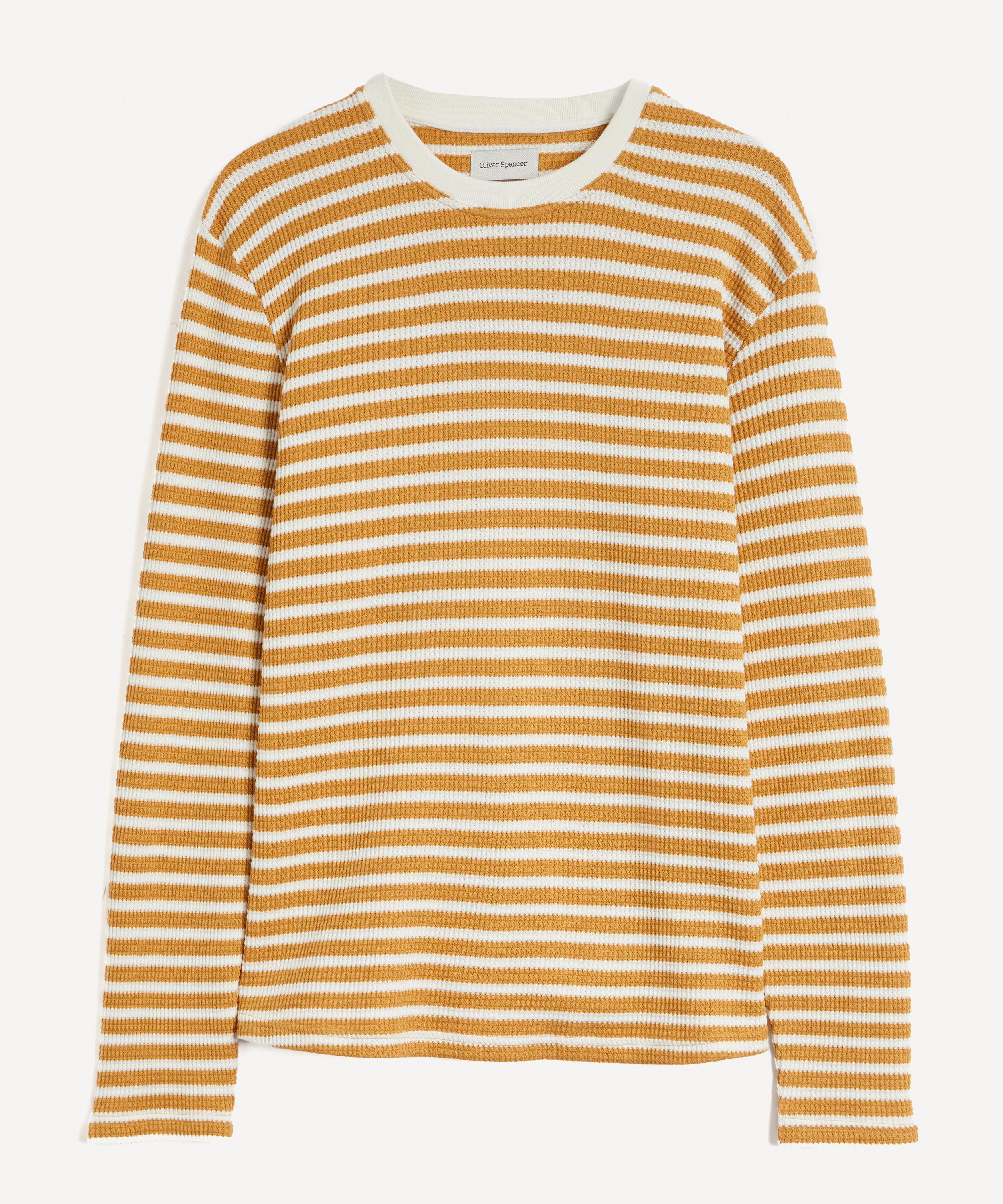 Oliver Spencer - Waffle Striped T-Shirt image number 0
