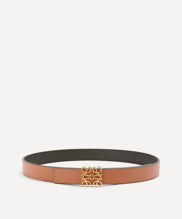 Loewe - Anagram Buckle Reversible Leather Belt image number null