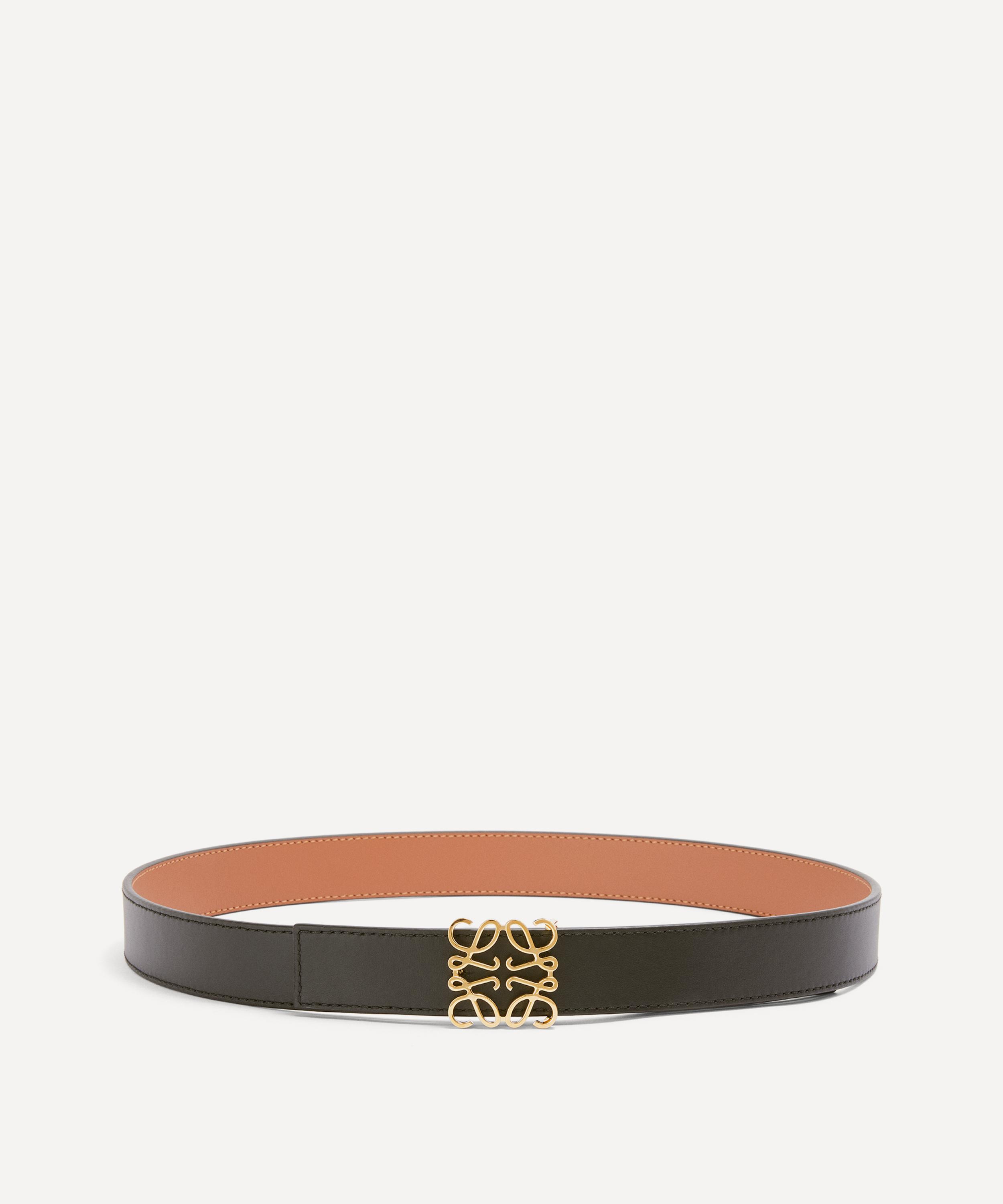 Loewe - Anagram Buckle Reversible Leather Belt image number 1