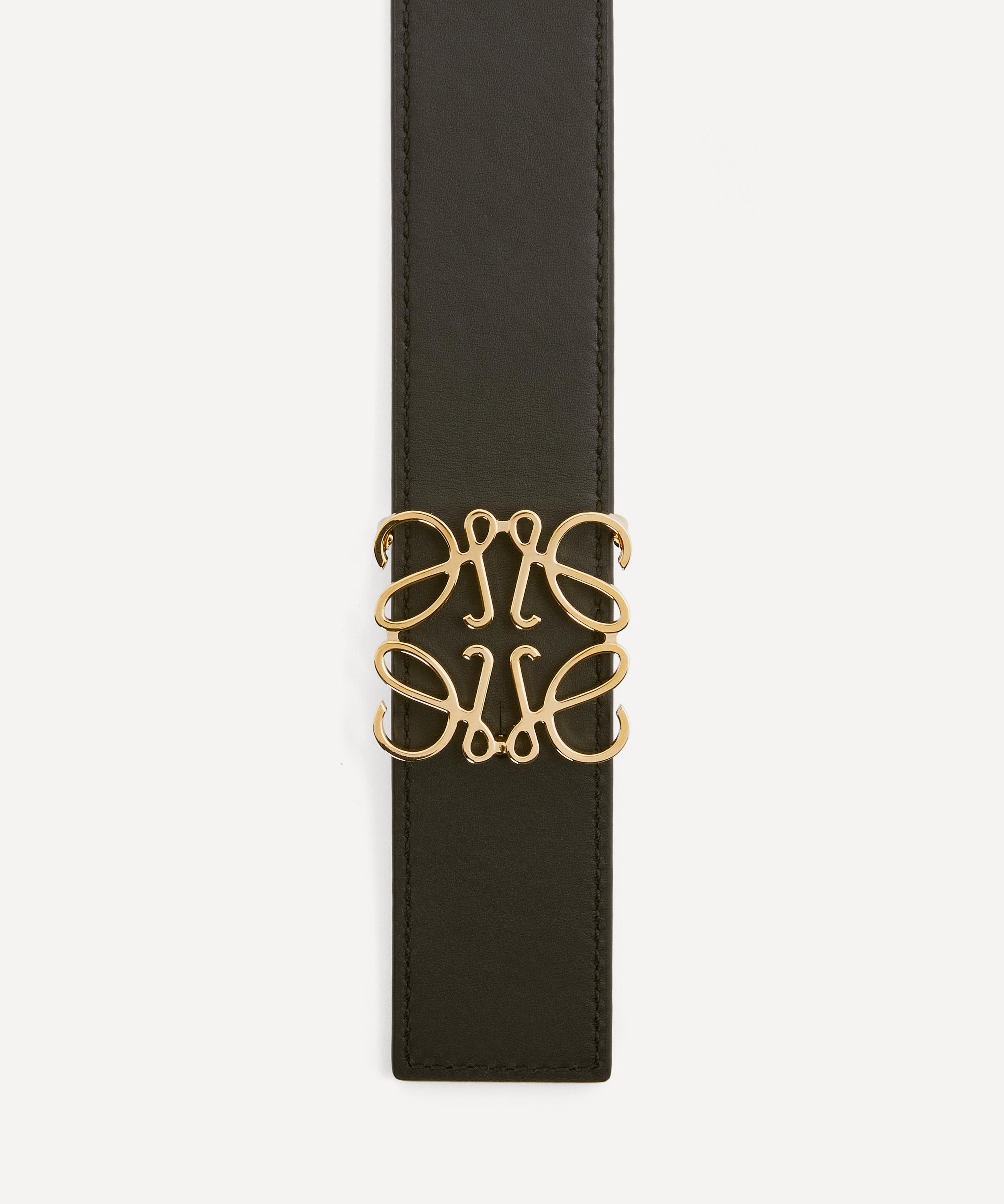 Anagram elastic belt in webbing and brass Natural/Gold - LOEWE