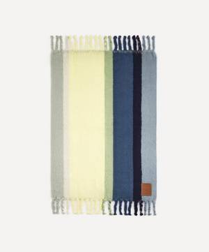 Striped Mohair-Wool Blanket