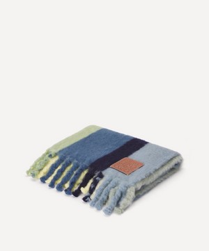 Loewe - Striped Mohair-Wool Blanket image number 1