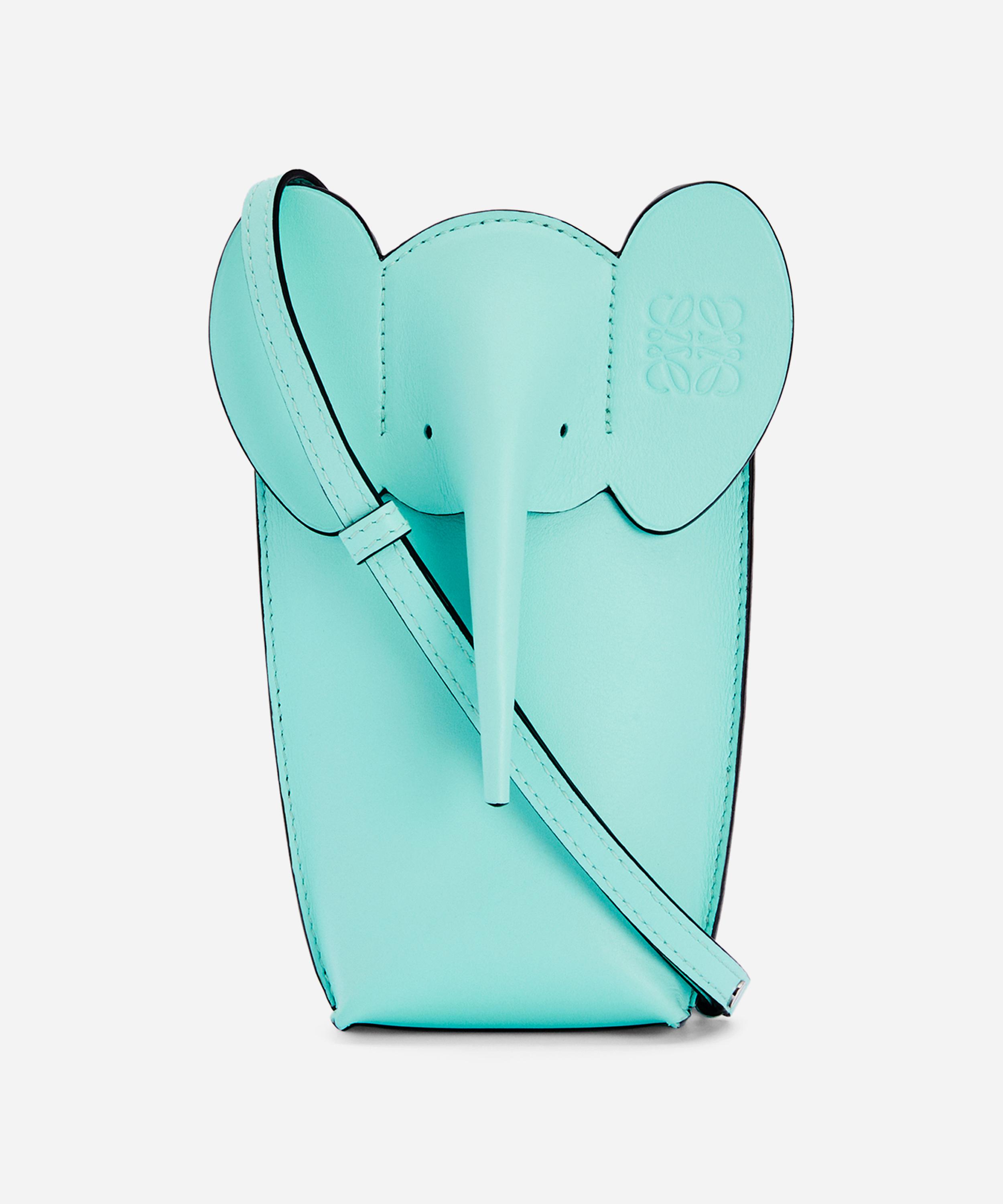 Loewe - Elephant Pocket Leather Cross-Body Pouch image number 