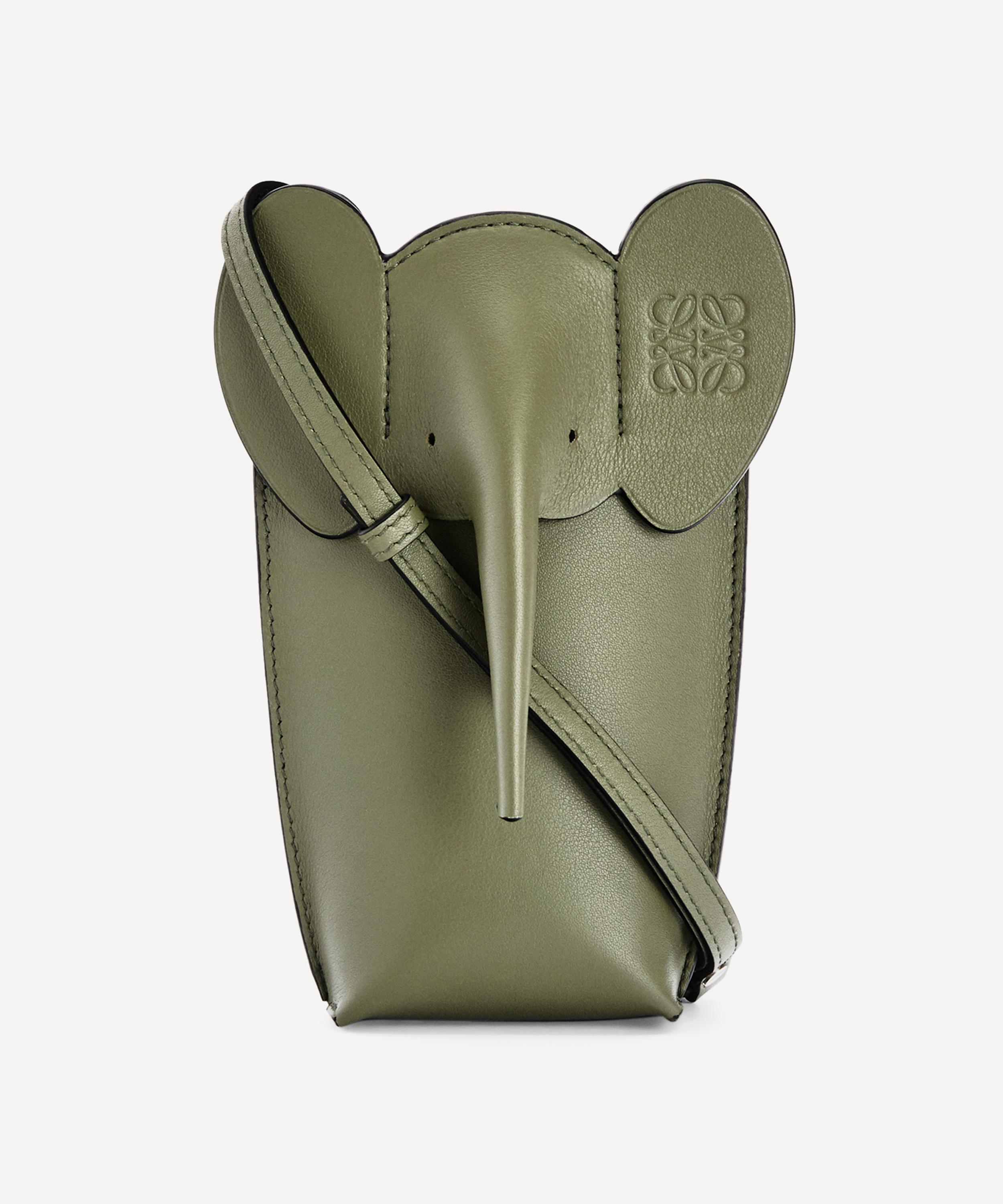 Loewe - Elephant Pocket Leather Cross-Body Pouch image number 0