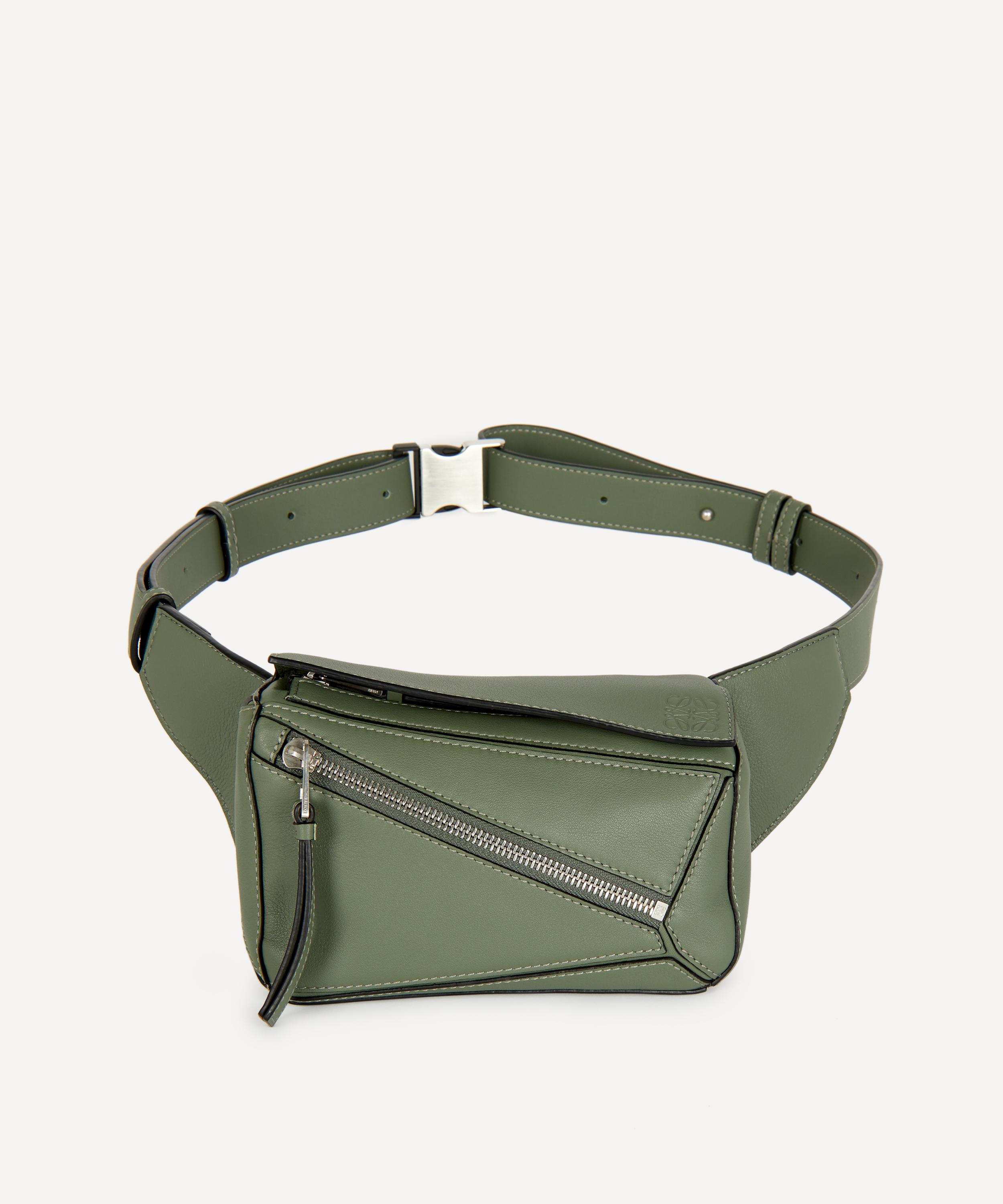 Small Puzzle Belt Bag in Black - Loewe