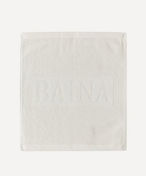 BAINA - Ivory Agnes Organic Cotton Face Cloth image number 0