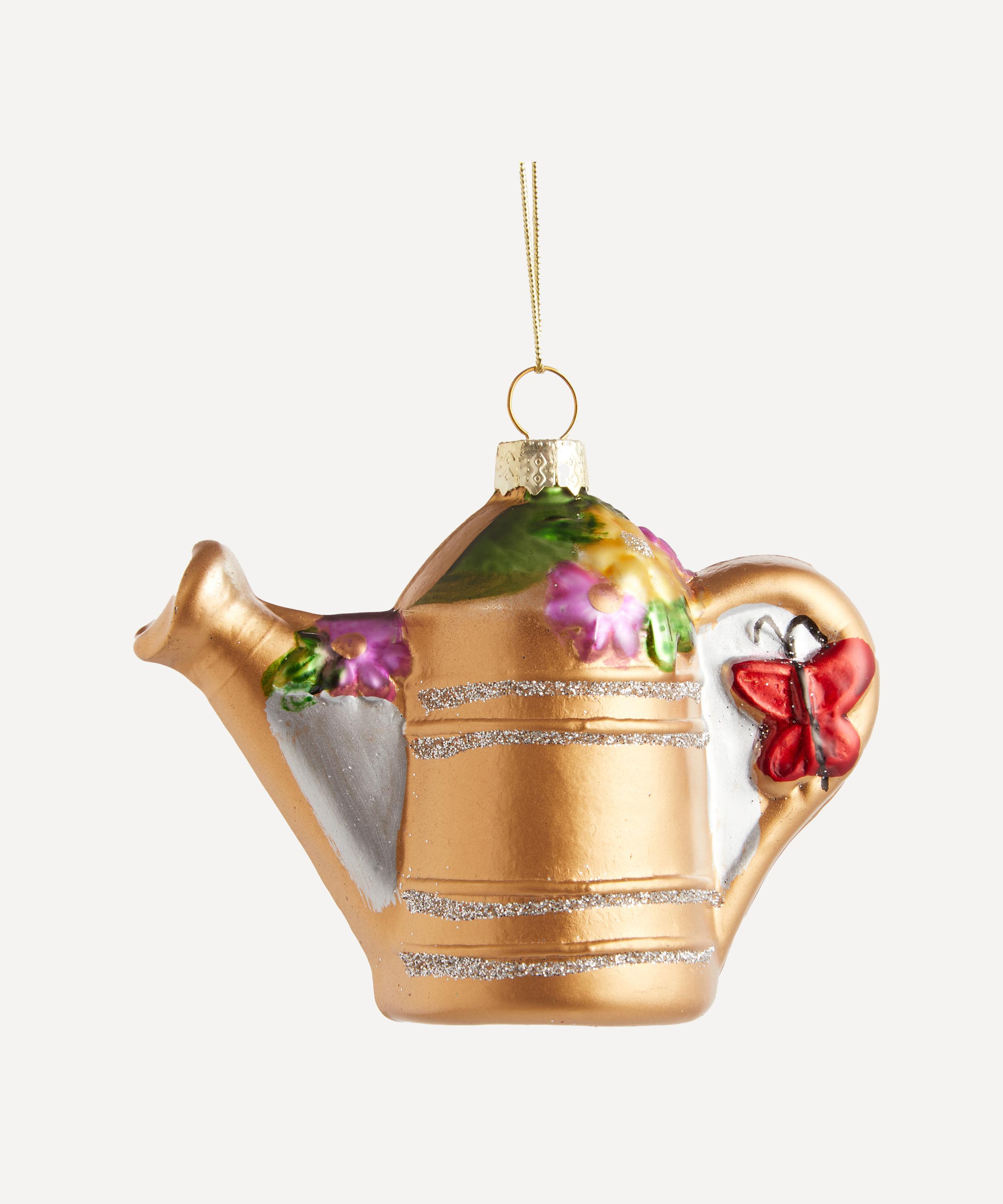 Christmas - Glass Watering Can Ornament image number 0