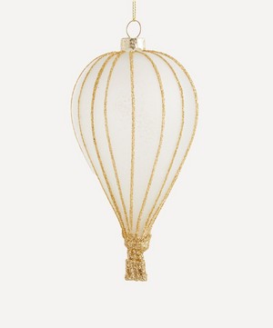 Christmas - Glass Hot Air Balloon Ornament image number 0